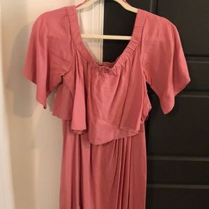 OTS Long Pink Dress
